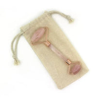 Masseurs Roller Visage en Quartz Rose avec housse Hersée Hersée Paris 9