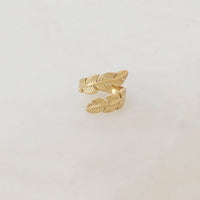 Bague Dafni Feuille dorée Hersée Hersée Paris 9