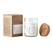 Bougie Rosé Cire de soja végétale 65H 250G - Hersée