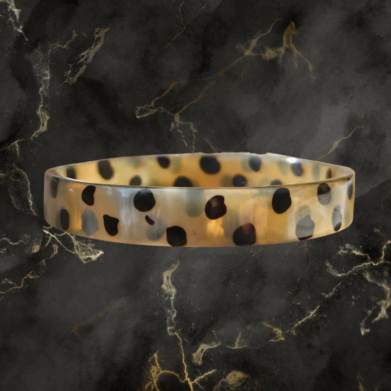Ensemble De 7 Bracelets Jonc En Corne De Buffle Naturelle - Style Bohème Chic, Neufs Sans Emballage