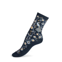 Chaussettes Les Paons Bleu Marine Maison Broussaud Hersée Paris 9