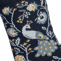 Chaussettes Les Paons Bleu Marine Maison Broussaud Hersée Paris 9