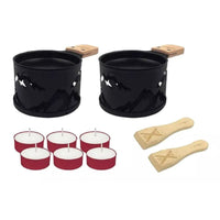 Coffret Raclette à la bougie Lumi 2 personnes Montagne Noir Vivre d'amour et de raclette Cookut Hersée Paris 9
