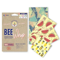 Lot de 4 emballages alimentaires Beewrap réutilisables (S2ML) Original - Hersée