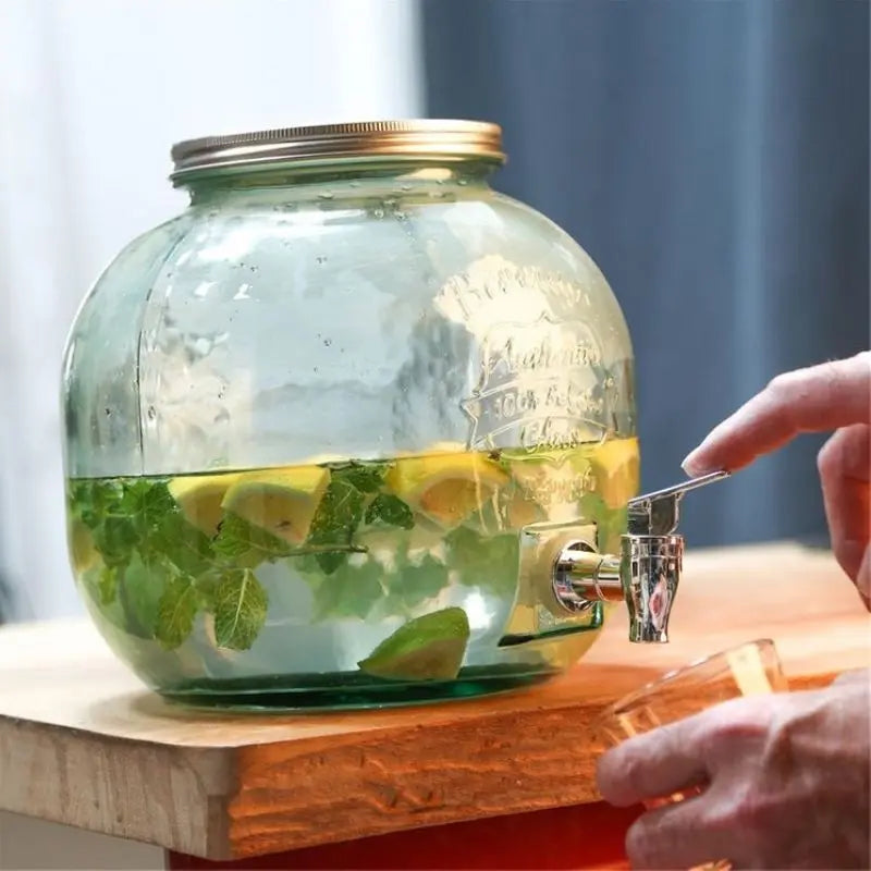 Fontaine à cocktails en verre recyclé 6L - Quai – Hersée