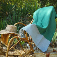 Fouta Serviette de Plage Nid d'Abeille coton recyclé 100x200cm - By Foutas By Foutas Hersée Paris 9