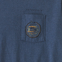 T-shirt Patagonia M's Commontrail Pocket Responsibili-Tee® Utility Blue Patagonia Hersée Paris 9