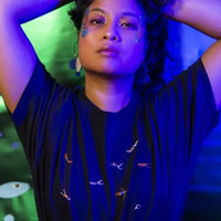 T-shirt Nageurs brodés Bleu Marine Lundi au soleil Hersée Paris 9