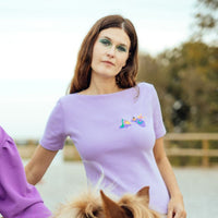 T-shirt Gang de dinos Badass Violet Lilas Lundi au Soleil Lundi au soleil Hersée Paris 9