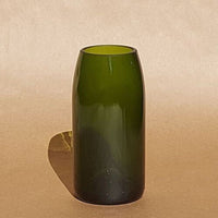 Vase bouteille recyclé Champagne vert - L'envers du vin