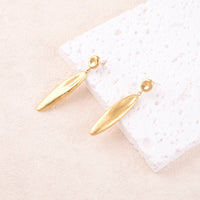 Boucles d'oreilles Thalassa dorées - Silhouette fluide brossée & acier inoxydable - Hersée Hersée Hersée Paris 9