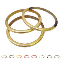 Bracelet Jonc corne naturelle bicolore artisanal - Hersée Hersée Hersée Paris 9