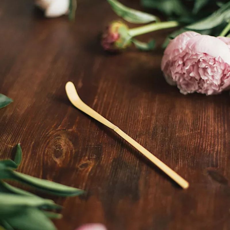 Cuillère à Matcha En Bambou Traditionnelle - Faite Main - Pour Cérémonie Du Thé