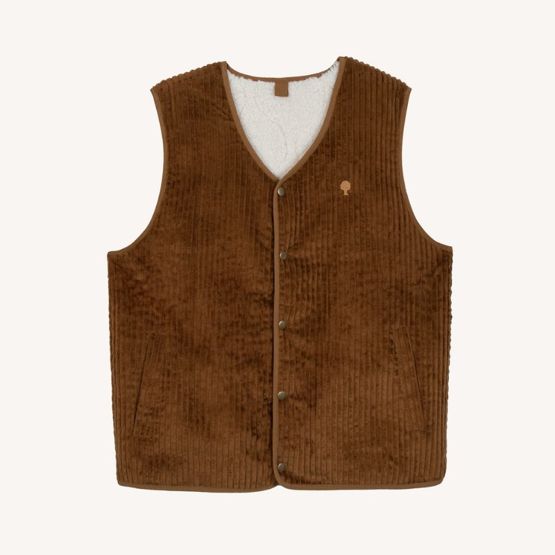 Gilet Homme Vintage En Velours Côtelé - Style Cowboy Rétro Sans Manches - Col V Et 5 Boutons - Pour Costume Ou Look Décontracté