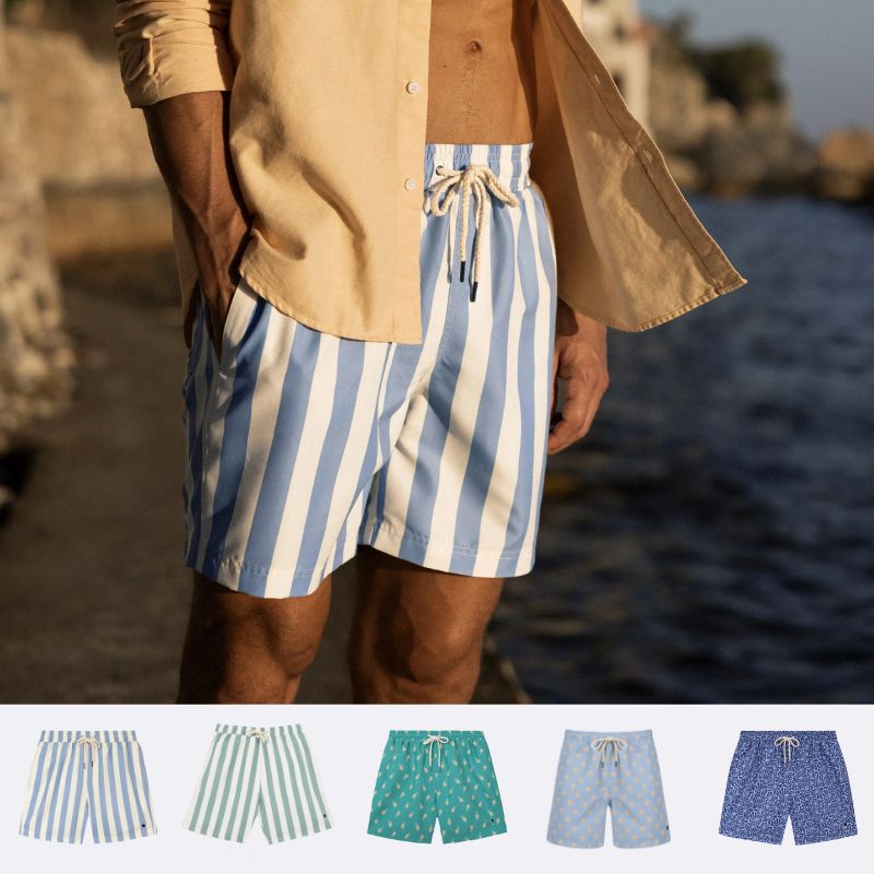 Short de bain Mimizan en polyester recyclé séchage rapide