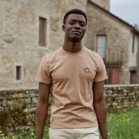 T-shirt Broderie Poisson Old Folks en coton recyclé beige – Faguo Faguo Hersée Paris 9
