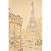Carte Postale Manège Tour Eiffel Paris Woodhi Hersée Paris 9