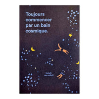 Carte de vœux - Un bain cosmique Lundi au soleil Hersée Paris 9