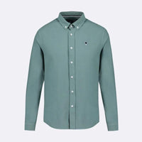 Chemise turquoise Ivoy Faguo oxford 100% coton Faguo Hersée Paris 9