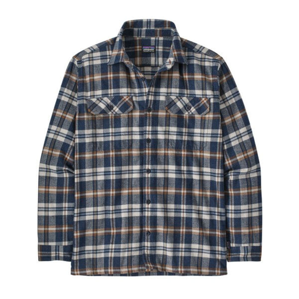 Chemise Manche Longue Patagonia Organic Cotton Midweight Fjord Flannel Shirt Fields : New Navy Patagonia Hersée Paris 9