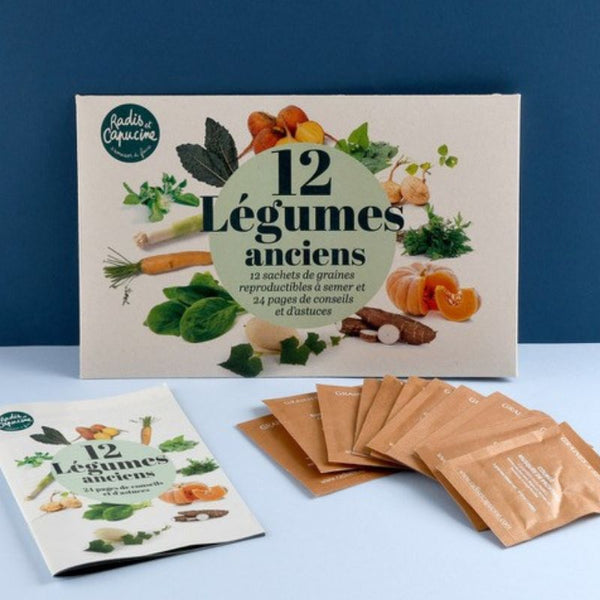 Coffret 12 sachets graines légumes anciens Radis et Capucine Hersée Paris 9