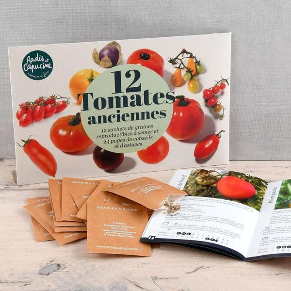 Coffret 12 sachets tomates anciennes Radis et Capucine Hersée Paris 9