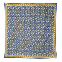 Foulard Indien fleurs indiennes Azur Blue coton - Bonheur du Jour Paris Bonheur du Jour Paris Hersée Paris 9