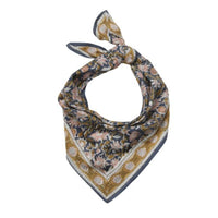 Foulard Indien fleurs indiennes Azur Blue coton - Bonheur du Jour Paris Bonheur du Jour Paris Hersée Paris 9