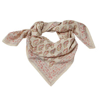 Foulard Indien fleurs indiennes Primerose Rosée coton - Bonheur du Jour Paris Bonheur du Jour Paris Hersée Paris 9