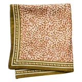 Foulard Indien Léopard Savane Rosée Kaki coton - Bonheur du Jour Paris Bonheur du Jour Paris Hersée Paris 9