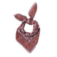 Foulard Indien fleurs indiennes Lucette Pink coton - Bonheur du Jour Paris Bonheur du Jour Paris Hersée Paris 9