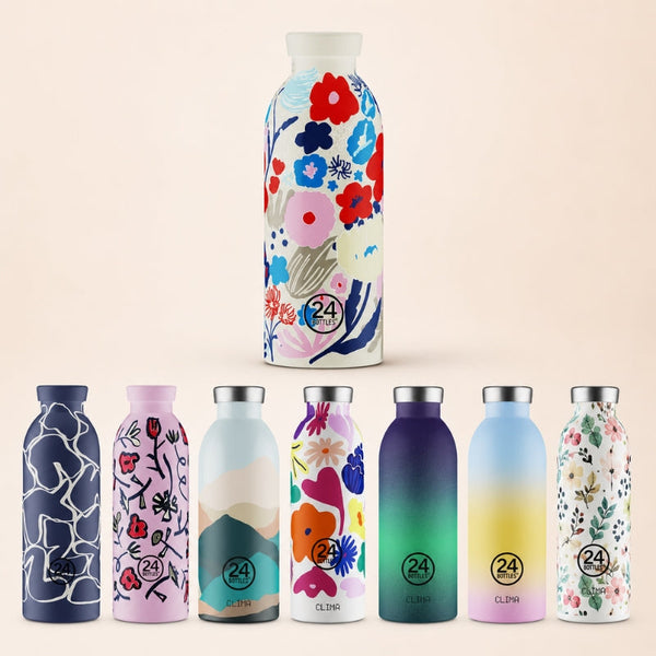 Gourde Inox Double Paroi Isotherme Clima 500ml motifs - 24Bottles