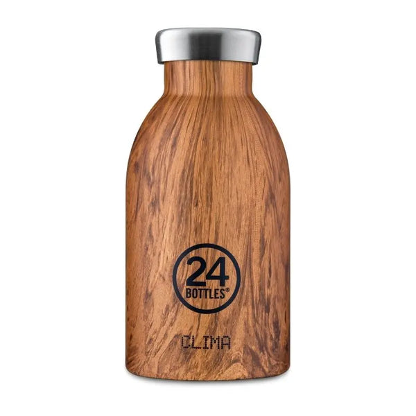 Clima Double Wall Stainless Steel Bottle 330ML Wood