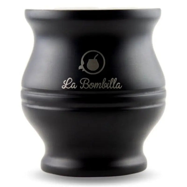 Calebasse à maté inoxydable noire - Tasse pour maté - Hersée