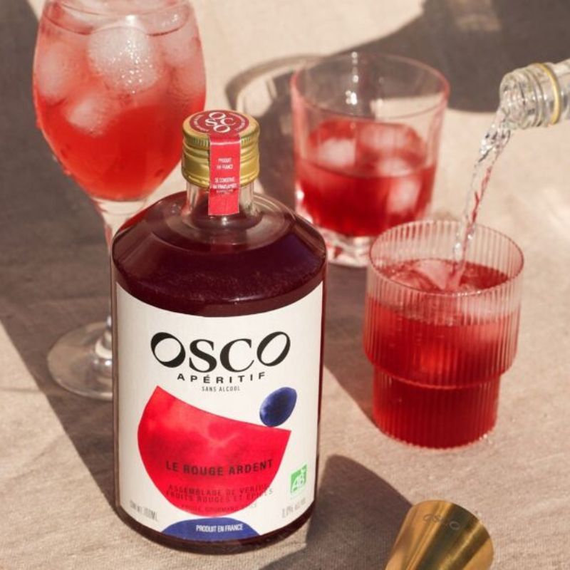 Osco Rouge Osco Le Rouge Ardent L'apéritif Bio sans alcool 70cl - Osco – Hersée ...