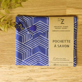 Pochette à savon et / ou shampoing (10 x 12 cm) Aneth Bleu - Hersée