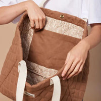 Claude Quilted Organic Cotton Tote Bag