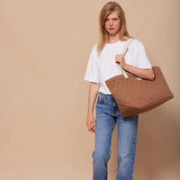 Claude Quilted Organic Cotton Tote Bag