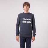 Sweat Homme des bois Faguo en coton & polyester recyclés bleu marine Faguo Hersée Paris 9