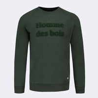 Sweat Homme des bois Faguo en coton & polyester recyclés vert forêt Faguo Hersée Paris 9