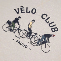 Sweat Vélo Club en coton & polyester recyclés Ecotec beige chiné Faguo Hersée Paris 9