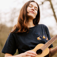 T-shirt Feu de camp Chamallow grillés Bleu Marine - Lundi au Soleil Lundi au soleil Hersée Paris 9