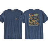 T-shirt Patagonia M's Commontrail Pocket Responsibili-Tee® Utility Blue Patagonia Hersée Paris 9