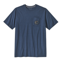 T-shirt Patagonia M's Commontrail Pocket Responsibili-Tee® Utility Blue Patagonia Hersée Paris 9