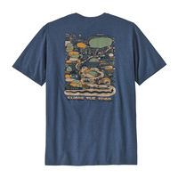 T-shirt Patagonia M's Commontrail Pocket Responsibili-Tee® Utility Blue Patagonia Hersée Paris 9