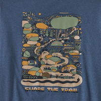 T-shirt Patagonia M's Commontrail Pocket Responsibili-Tee® Utility Blue Patagonia Hersée Paris 9