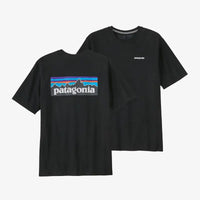 T-shirt Patagonia P-6 Logo Responsibili-Tee Coton et Polyester recyclé Noir Patagonia Hersée Paris 9