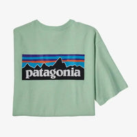 T-shirt Patagonia P-6 Logo Responsibili-Tee Coton et Polyester recyclé Vert Clair Patagonia Hersée Paris 9