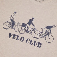 T-shirt Vélo Club coton recyclé Beige chiné Faguo Hersée Paris 9