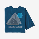 T-shirt Patagonia M's Slow Going Responsibili-Tee Wavy Blue Bleu Patagonia Hersée Paris 9